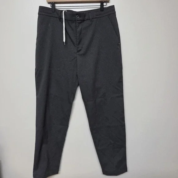 Vuori Mens Zurich Elastic Waist Trouser Dark Pewter Heather Pants V481 Sz XL - Picture 1 of 9